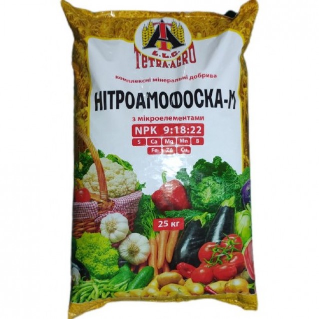 Нітроамофоска-М NPK 9:18:22 Тетра-Агро 25кг